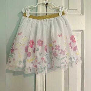 Carters size 8 tulle floral skirt